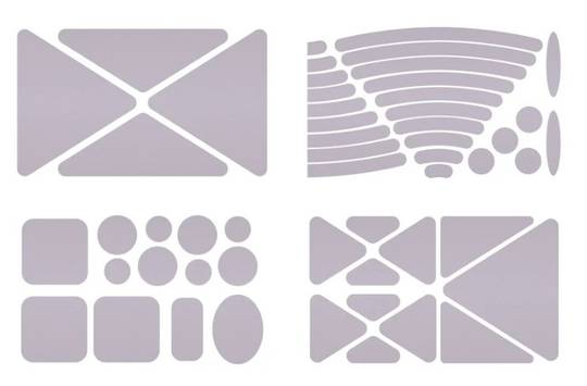 Reflective patches by Tenacious tape